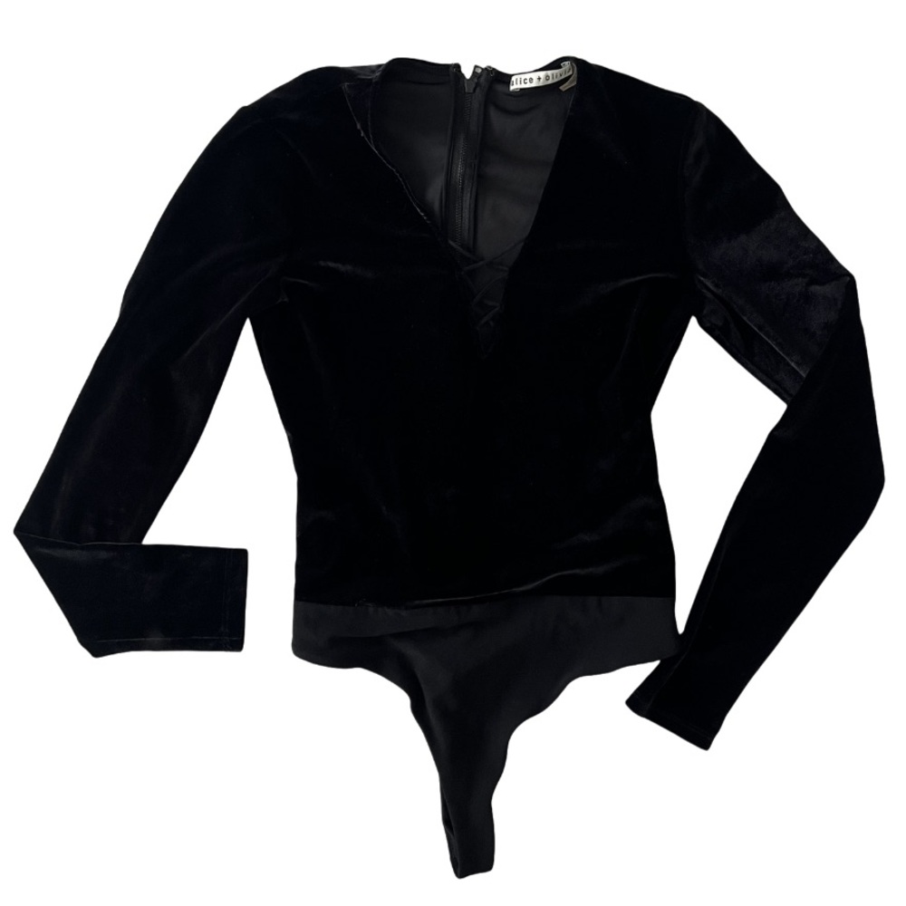 Alice + Olivia Velvety Bodysuit